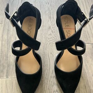 Nordstrom Black Strappy Heels